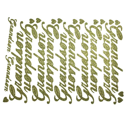 JAM Paper Grandson Gold Script Floral Accessory